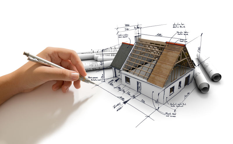 房子模型設(shè)計圖片-三維繪制手繪建筑工程